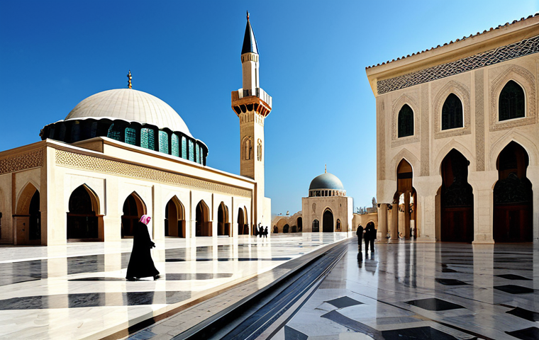 Architectural Harmony**

"A wide shot showcasing a Lebanese mosque and a church standing near each other in a bustling city street, fully clothed people walking by, modest dress, showcasing the architectural details of both buildings, safe for work, appropriate content, perfect anatomy, correct proportions, natural pose, professional photography, high quality, family-friendly. The image should capture the sense of peaceful coexistence and architectural beauty, demonstrating the blended styles of Islamic and Christian designs. Focus on detailed textures and natural lighting."

**